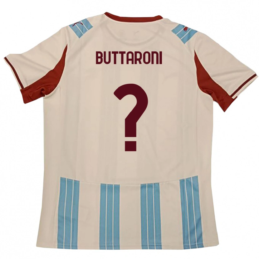 Danxen Kinderen Cristiano Buttaroni #0 Hemelsblauw Wit Uitshirt Uittenue 2025/26 T-Shirt België