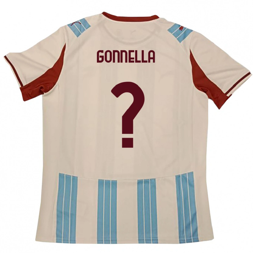Danxen Kinderen Andrea Gonnella #0 Hemelsblauw Wit Uitshirt Uittenue 2025/26 T-Shirt België