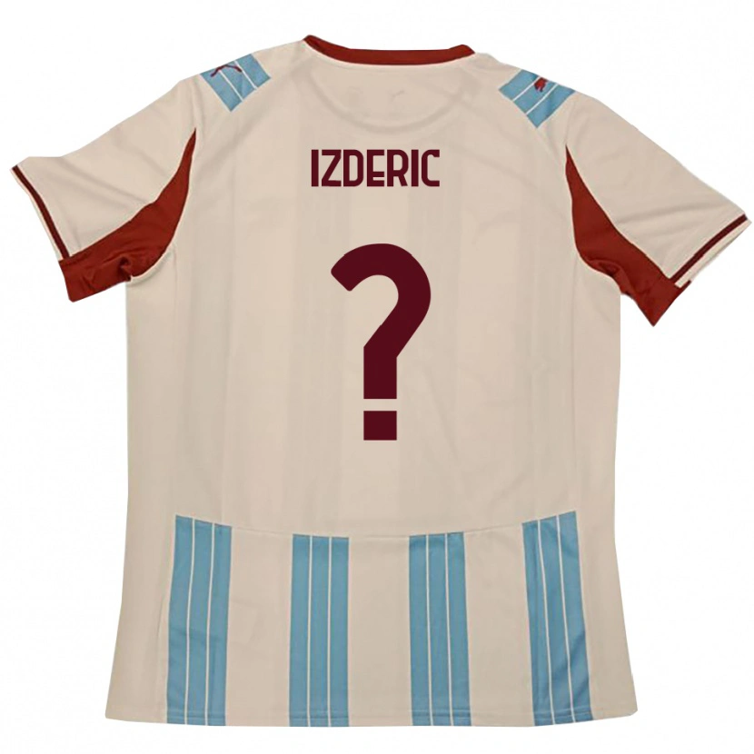 Danxen Kinderen Luka Izderic #0 Hemelsblauw Wit Uitshirt Uittenue 2025/26 T-Shirt België