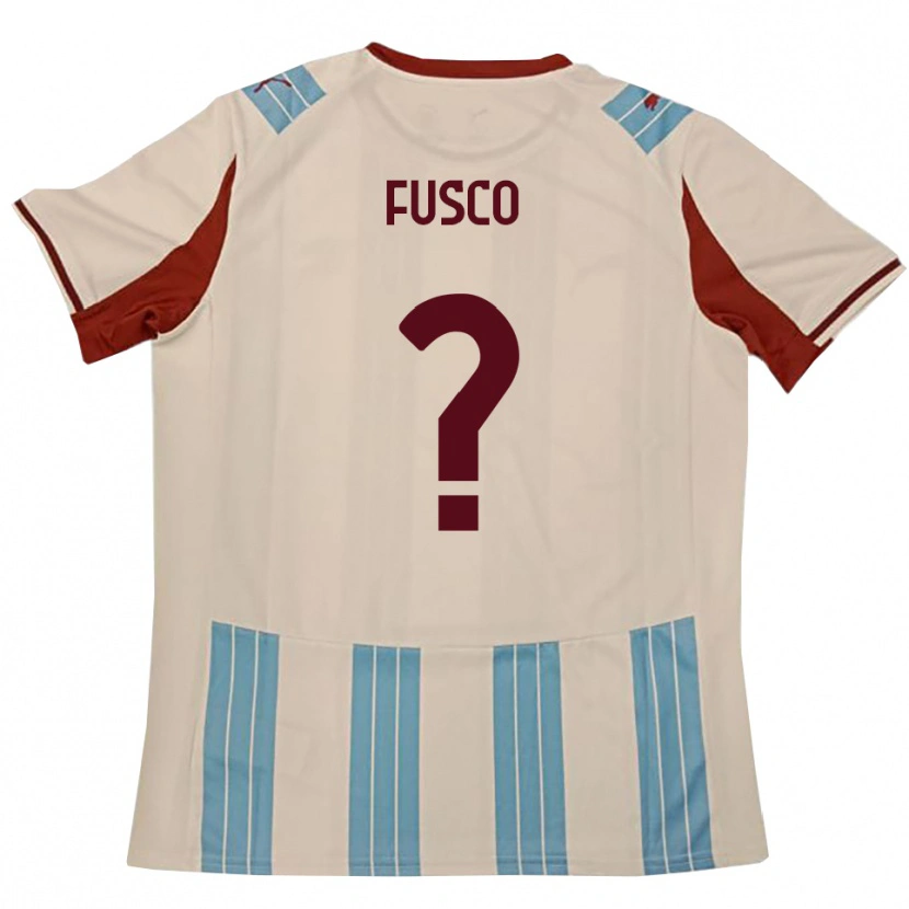 Danxen Kinderen Gerardo Fusco #0 Hemelsblauw Wit Uitshirt Uittenue 2025/26 T-Shirt België
