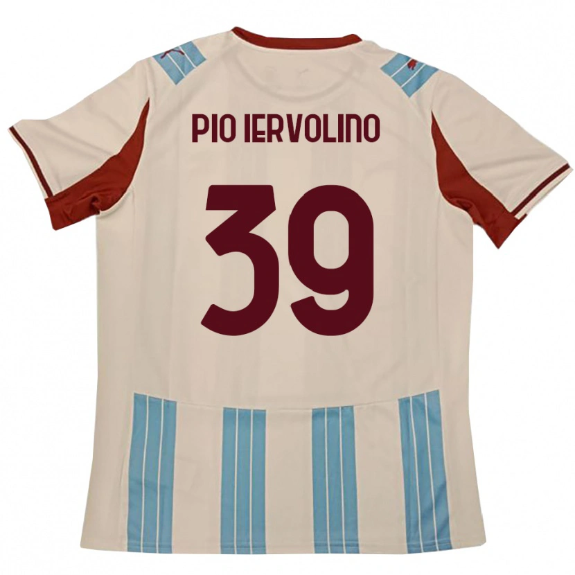 Danxen Kinderen Antonio Pio Iervolino #39 Hemelsblauw Wit Uitshirt Uittenue 2025/26 T-Shirt België