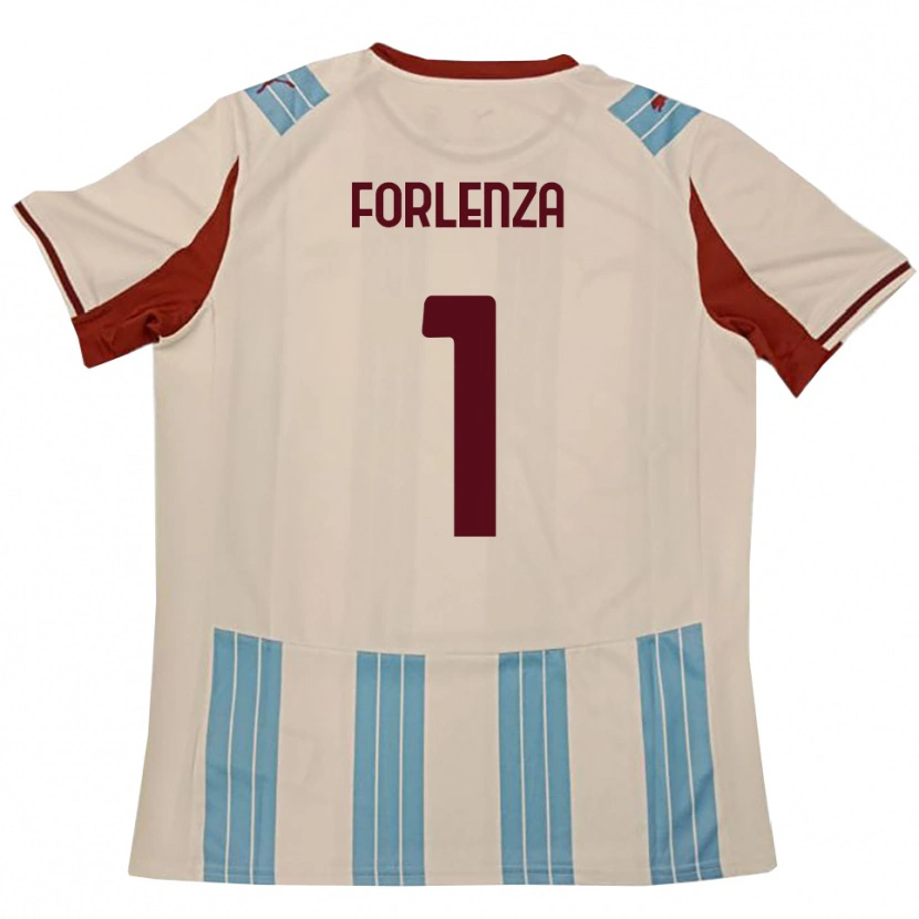 Danxen Kinderen Carlo Forlenza #1 Hemelsblauw Wit Uitshirt Uittenue 2025/26 T-Shirt België