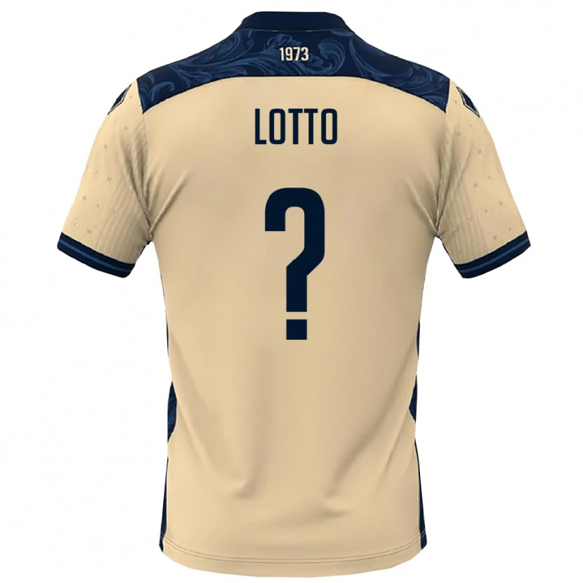 Danxen Kinderen Nicolò Lotto #0 Wit Donkerblauw Uitshirt Uittenue 2025/26 T-Shirt België