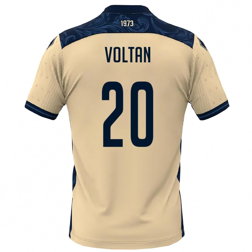 Danxen Kinderen Davide Voltan #20 Wit Donkerblauw Uitshirt Uittenue 2025/26 T-Shirt België