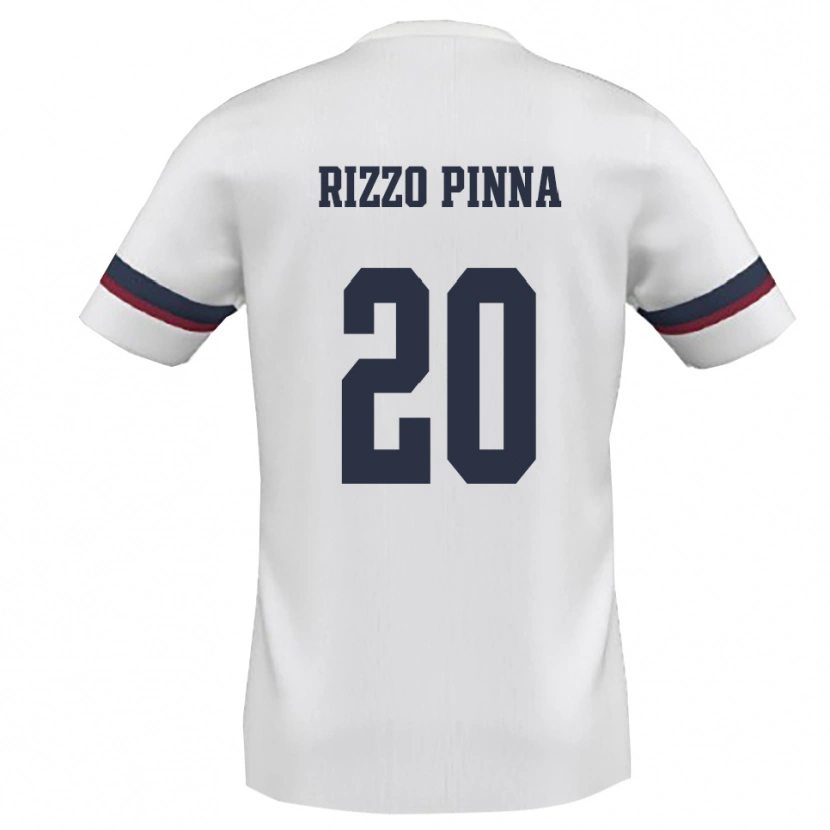 Danxen Kinderen Andrea Rizzo Pinna #20 Wit Rood Uitshirt Uittenue 2025/26 T-Shirt België