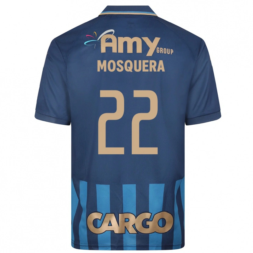 Danxen Kinderen Orlando Mosquera #22 Donkerblauw Blauw Uitshirt Uittenue 2025/26 T-Shirt België