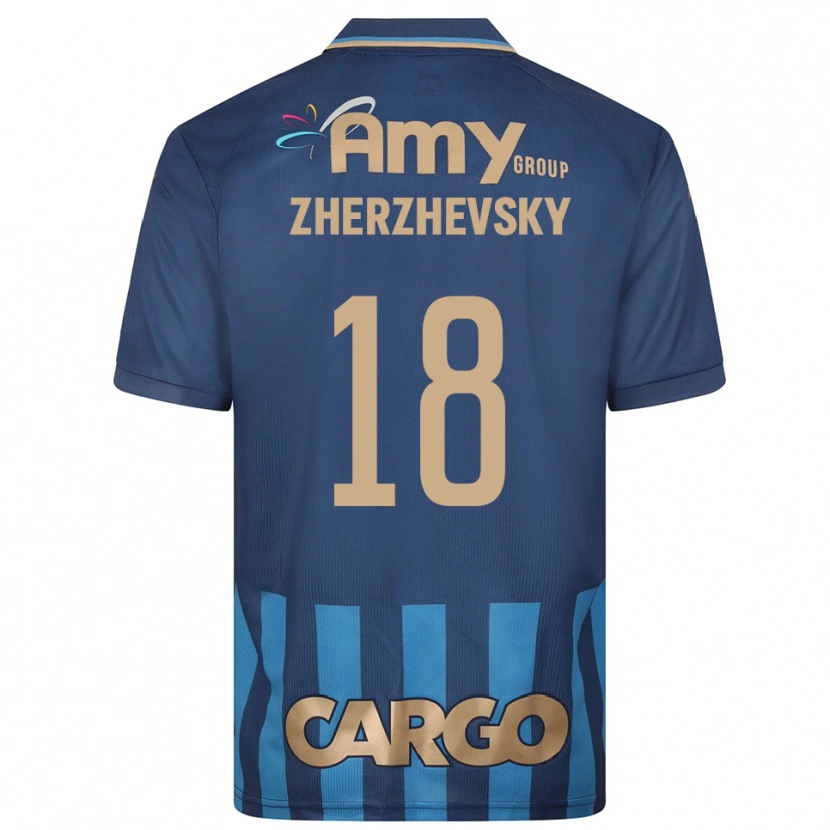 Danxen Kinderen Roy Zherzhevsky #18 Donkerblauw Blauw Uitshirt Uittenue 2025/26 T-Shirt België