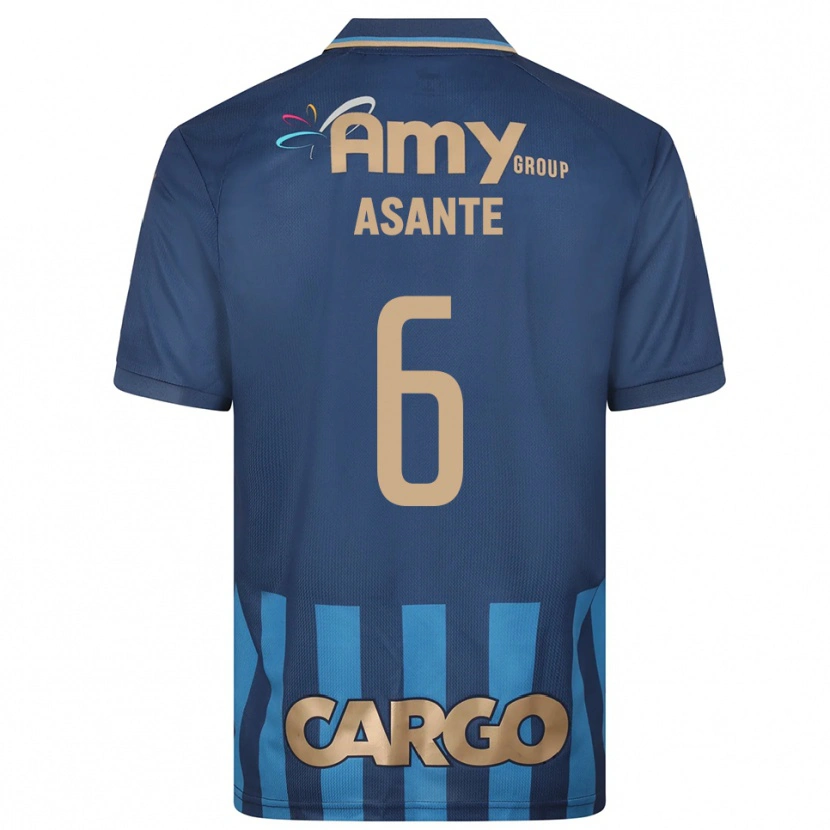 Danxen Kinderen Tyrese Asante #6 Donkerblauw Blauw Uitshirt Uittenue 2025/26 T-Shirt België
