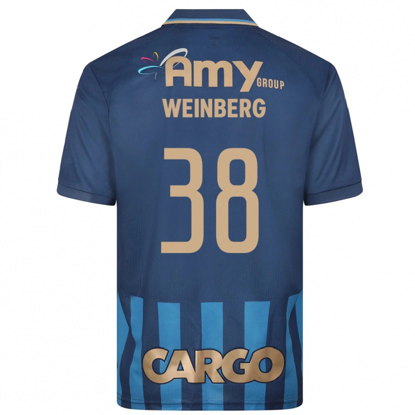 Danxen Kinderen Idan Weinberg #38 Donkerblauw Blauw Uitshirt Uittenue 2025/26 T-Shirt België