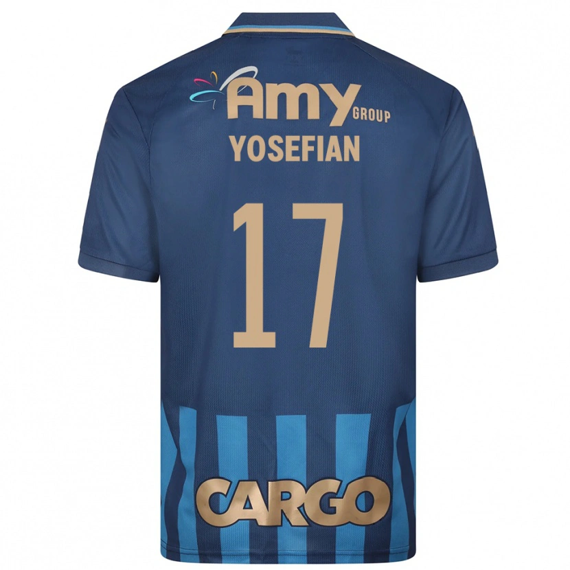 Danxen Kinderen Harel Yosefian #17 Donkerblauw Blauw Uitshirt Uittenue 2025/26 T-Shirt België