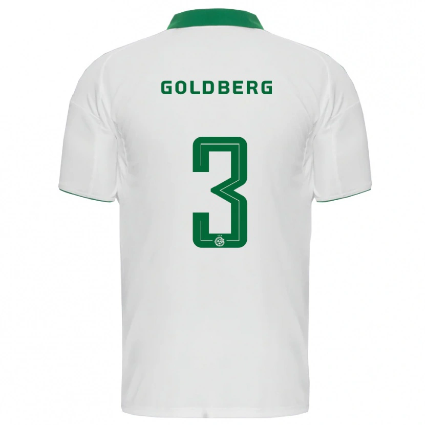 Danxen Kinderen Shon Goldberg #3 Wit Groen Uitshirt Uittenue 2025/26 T-Shirt België