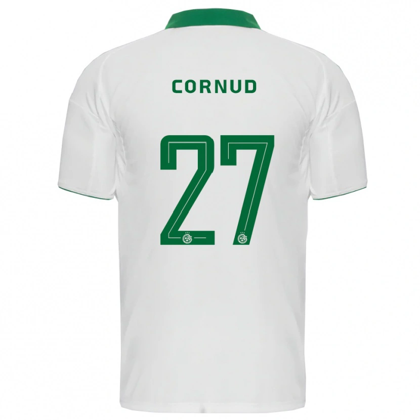 Danxen Kinderen Pierre Cornud #27 Wit Groen Uitshirt Uittenue 2025/26 T-Shirt België