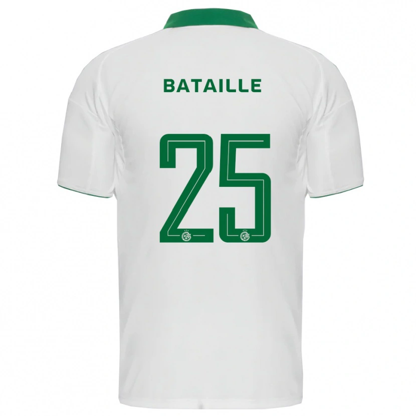 Danxen Kinderen Jelle Bataille #25 Wit Groen Uitshirt Uittenue 2025/26 T-Shirt België