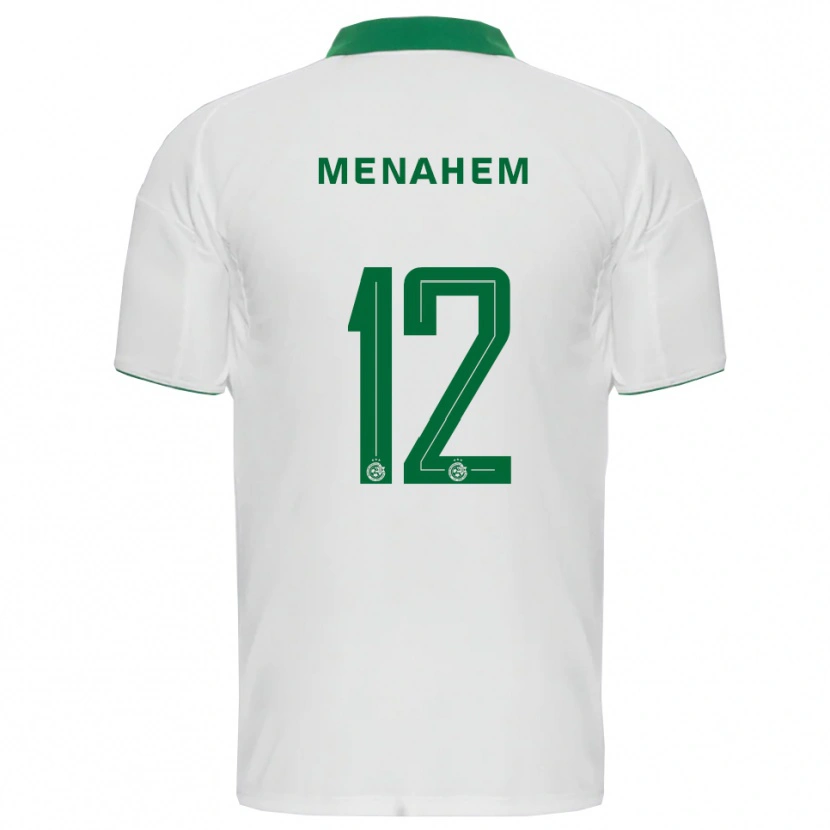 Danxen Kinderen Sun Menahem #12 Wit Groen Uitshirt Uittenue 2025/26 T-Shirt België
