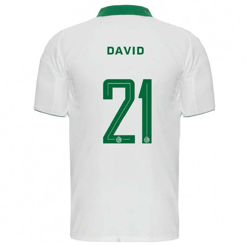 Danxen Kinderen Dean David #21 Wit Groen Uitshirt Uittenue 2025/26 T-Shirt België
