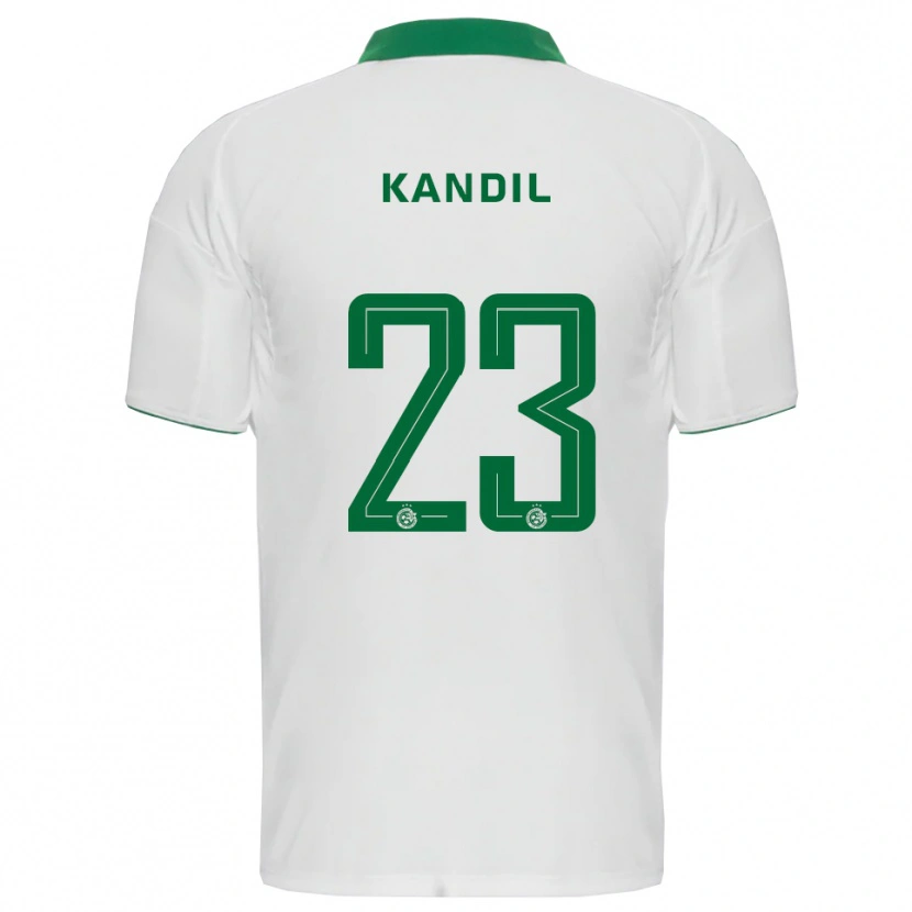 Danxen Kinderen Maor Kandil #23 Wit Groen Uitshirt Uittenue 2025/26 T-Shirt België