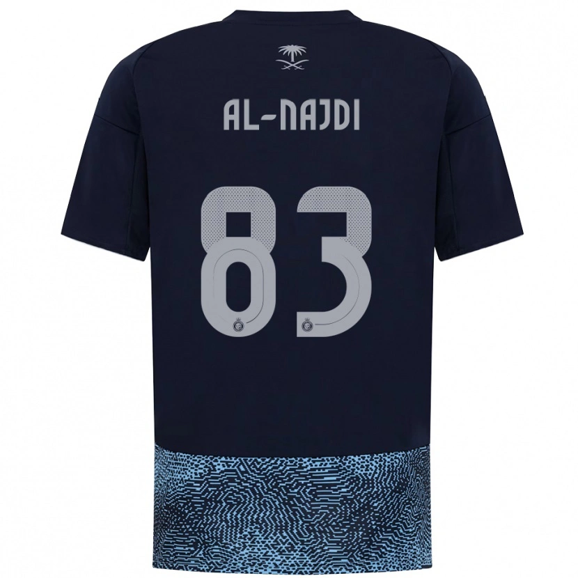 Danxen Kinderen Salem Al-Najdi #83 Donkerblauw Hemelsblauw Uitshirt Uittenue 2025/26 T-Shirt België