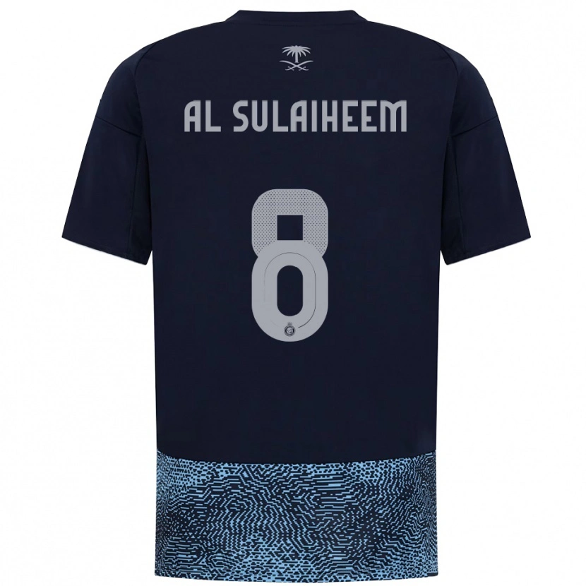Danxen Kinderen Abdulmajeed Al-Sulayhim #8 Donkerblauw Hemelsblauw Uitshirt Uittenue 2025/26 T-Shirt België