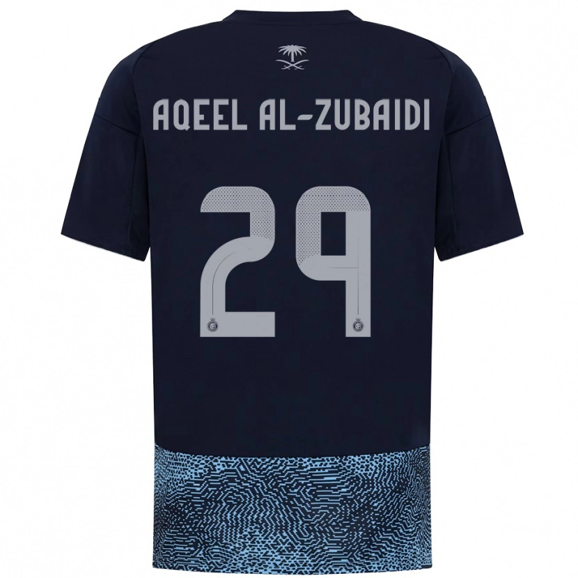 Danxen Kinderen Fahad Aqeel Al-Zubaidi #29 Donkerblauw Hemelsblauw Uitshirt Uittenue 2025/26 T-Shirt België