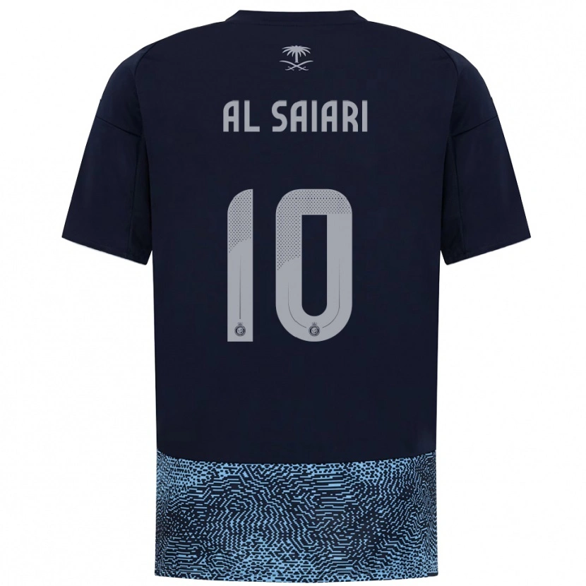 Danxen Kinderen Mubarkh Al-Saiari #10 Donkerblauw Hemelsblauw Uitshirt Uittenue 2025/26 T-Shirt België