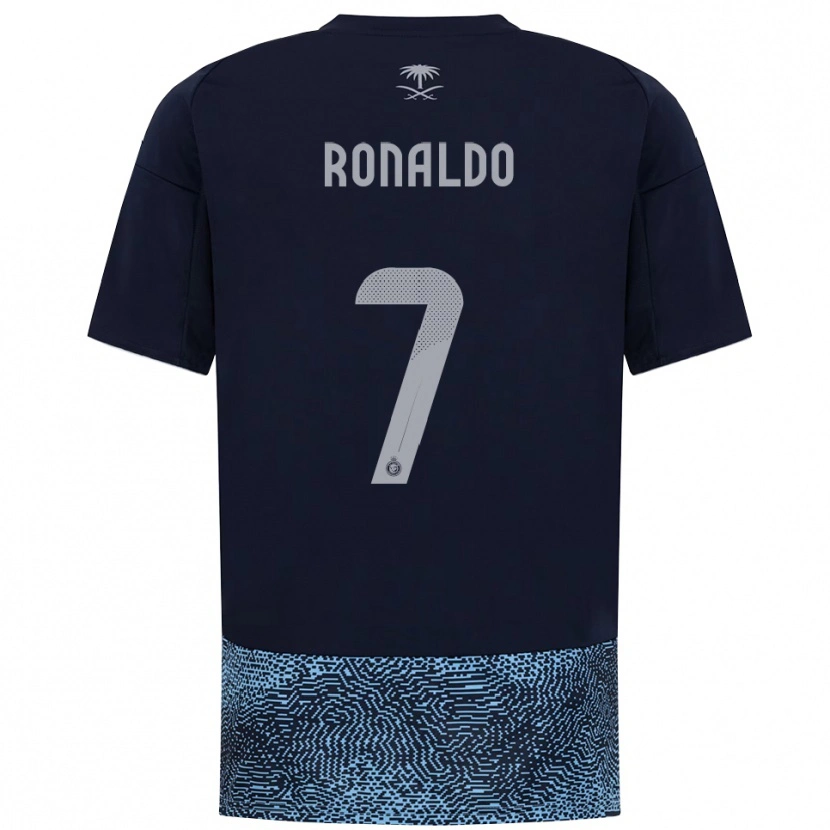Danxen Kinderen Cristiano Ronaldo #7 Donkerblauw Hemelsblauw Uitshirt Uittenue 2025/26 T-Shirt België