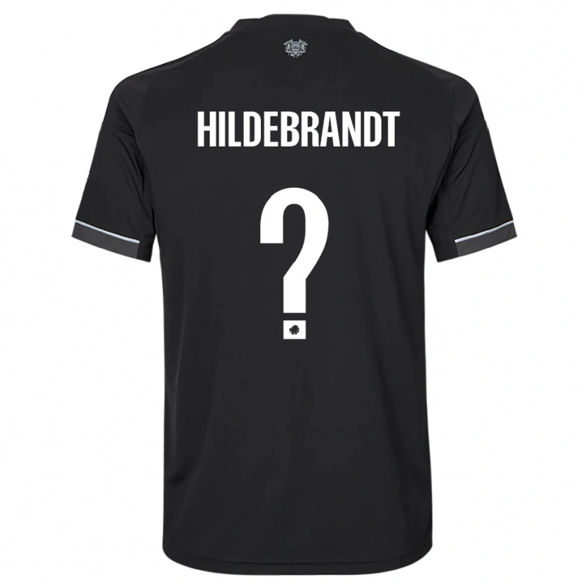 Danxen Kinderen Sylvester Hildebrandt #0 Zwart Wit Uitshirt Uittenue 2025/26 T-Shirt België
