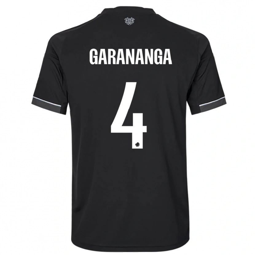 Danxen Kinderen Munashe Garananga #4 Zwart Wit Uitshirt Uittenue 2025/26 T-Shirt België