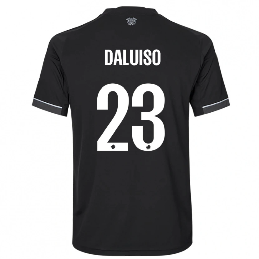 Danxen Kinderen Christoffer Daluiso #23 Zwart Wit Uitshirt Uittenue 2025/26 T-Shirt België