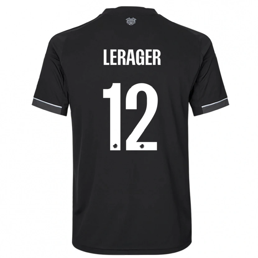 Danxen Kinderen Lukas Lerager #12 Zwart Wit Uitshirt Uittenue 2025/26 T-Shirt België