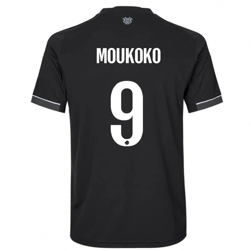 Danxen Kinderen Youssoufa Moukoko #9 Zwart Wit Uitshirt Uittenue 2025/26 T-Shirt België