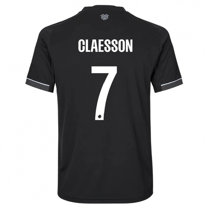 Danxen Kinderen Viktor Claesson #7 Zwart Wit Uitshirt Uittenue 2025/26 T-Shirt België