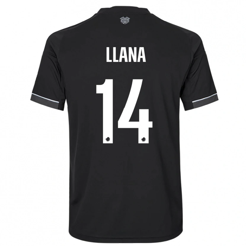 Danxen Kinderen Brandon Llana #14 Zwart Wit Uitshirt Uittenue 2025/26 T-Shirt België