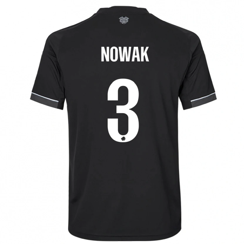 Danxen Kinderen Julie Nowak #3 Zwart Wit Uitshirt Uittenue 2025/26 T-Shirt België