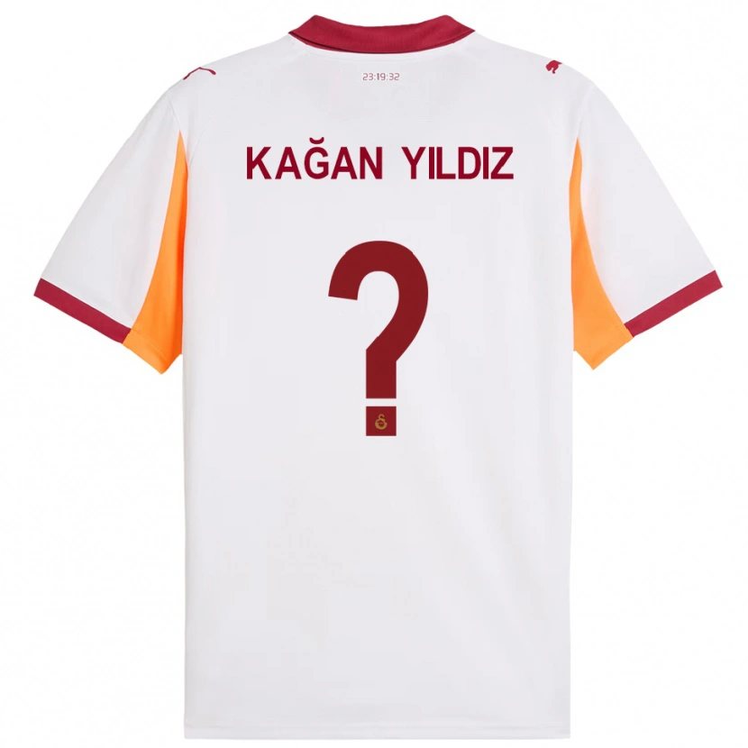 Danxen Kinderen Onur Kağan Yıldız #0 Wit Rood Uitshirt Uittenue 2025/26 T-Shirt België