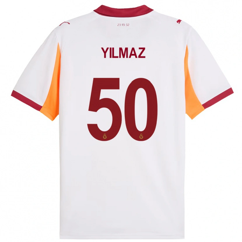 Danxen Kinderen Jankat Yılmaz #50 Wit Rood Uitshirt Uittenue 2025/26 T-Shirt België