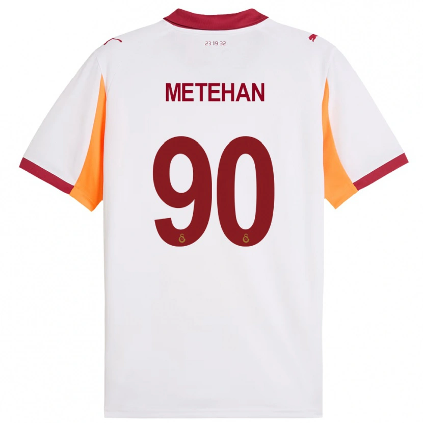 Danxen Kinderen Metehan Baltacı #90 Wit Rood Uitshirt Uittenue 2025/26 T-Shirt België