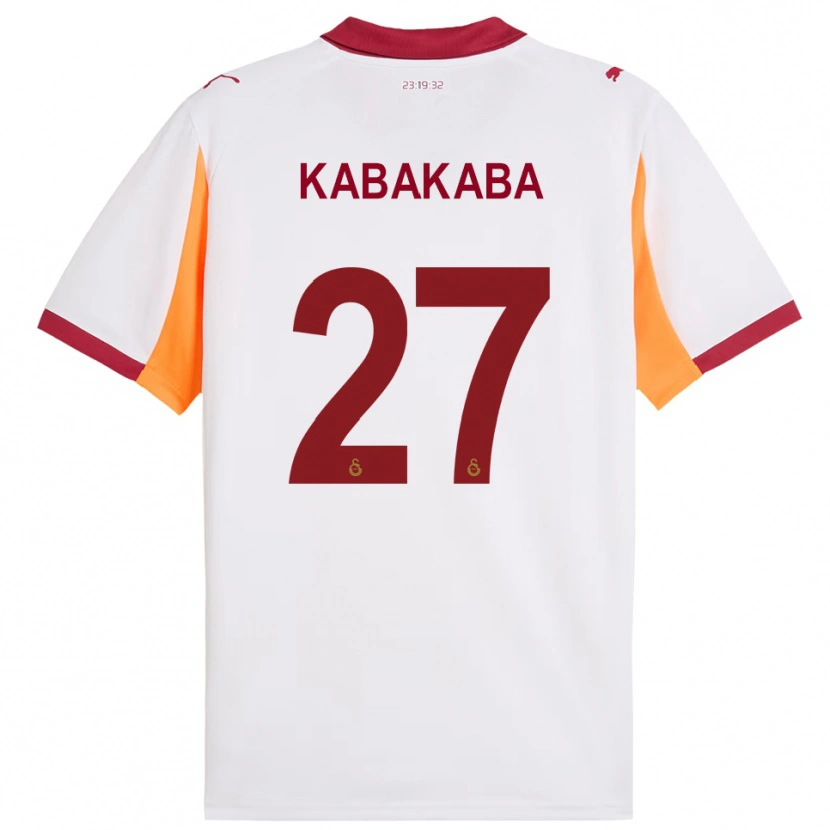 Danxen Kinderen Naomie Kabakaba #27 Wit Rood Uitshirt Uittenue 2025/26 T-Shirt België