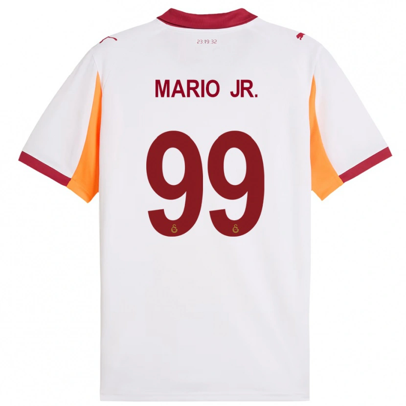 Danxen Kinderen Mario Lemina #99 Wit Rood Uitshirt Uittenue 2025/26 T-Shirt België