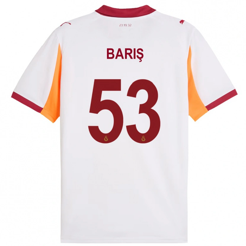 Danxen Kinderen Barış Alper Yılmaz #53 Wit Rood Uitshirt Uittenue 2025/26 T-Shirt België