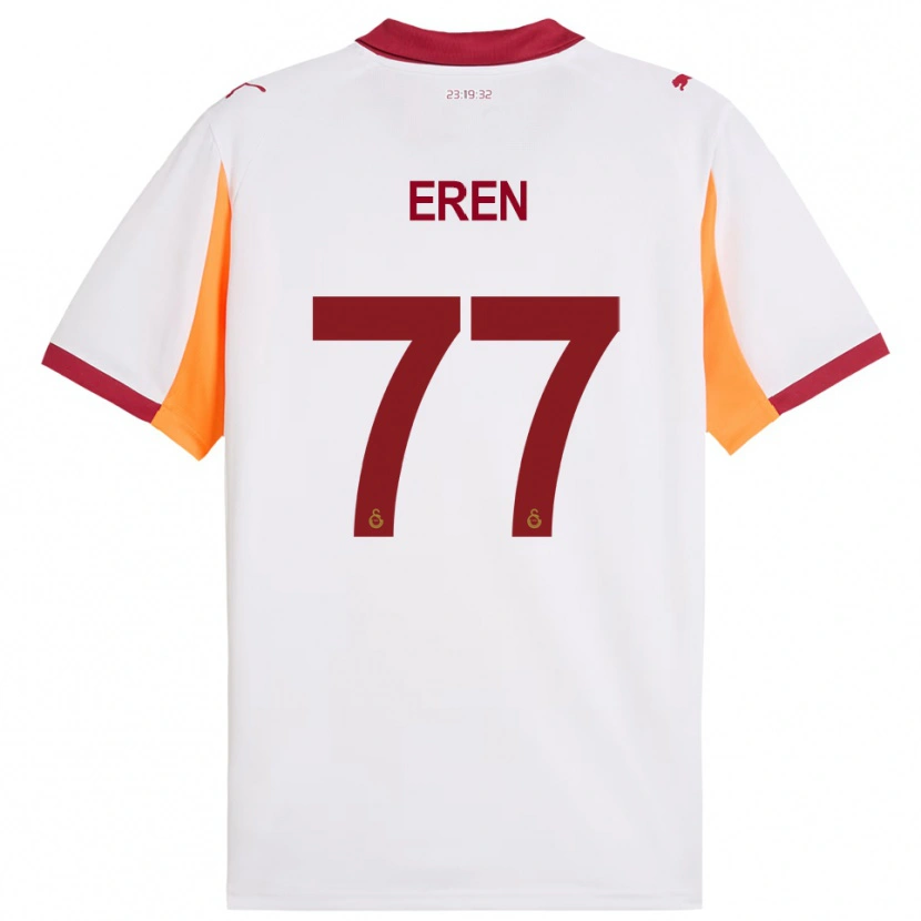 Danxen Kinderen İrem Eren #77 Wit Rood Uitshirt Uittenue 2025/26 T-Shirt België