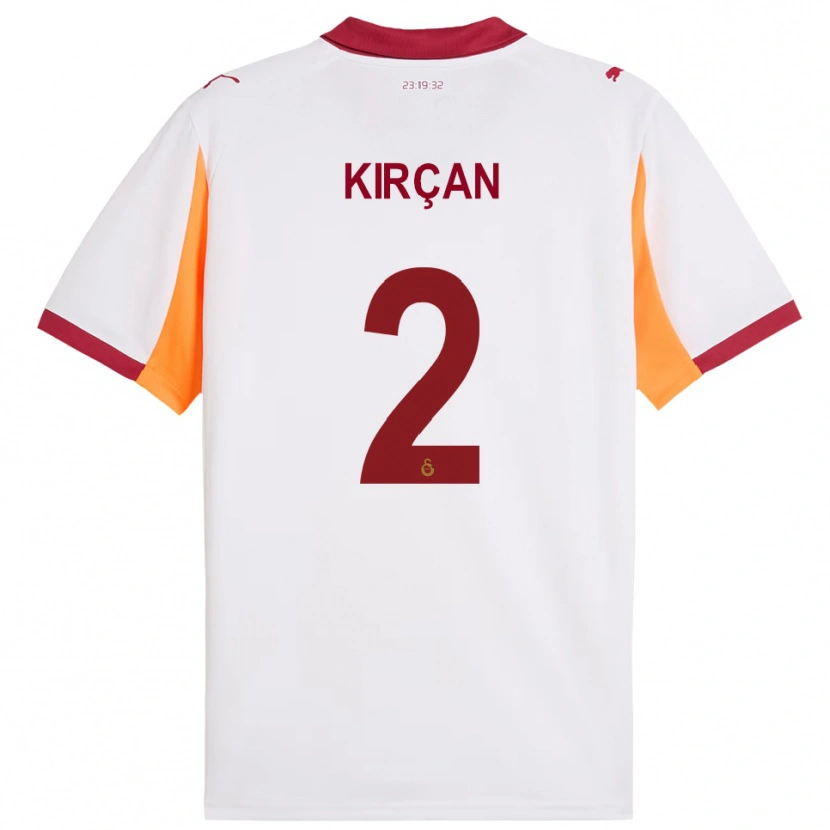 Danxen Kinderen Kerem Kırçan #2 Wit Rood Uitshirt Uittenue 2025/26 T-Shirt België