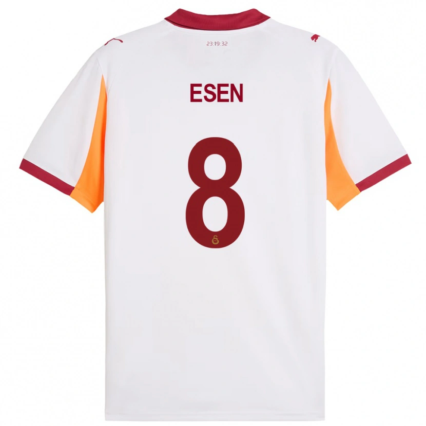 Danxen Kinderen Emine Ecem Esen #8 Wit Rood Uitshirt Uittenue 2025/26 T-Shirt België