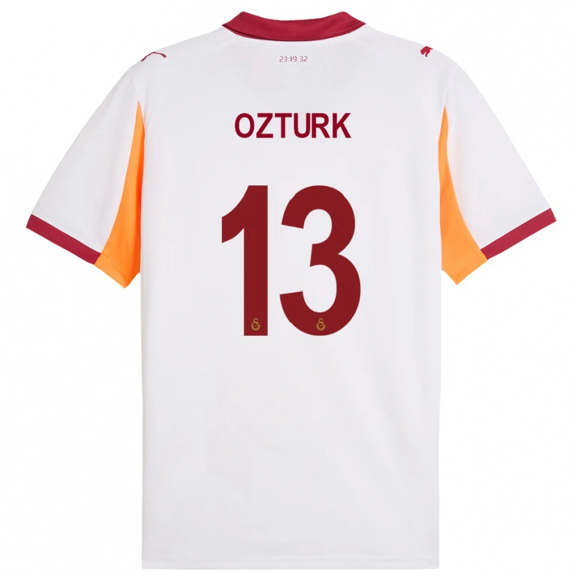 Danxen Kinderen Fatma Sare Öztürk #13 Wit Rood Uitshirt Uittenue 2025/26 T-Shirt België
