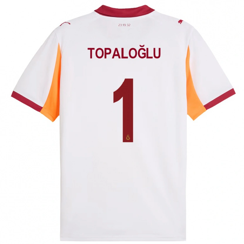Danxen Kinderen Eren Topaloğlu #1 Wit Rood Uitshirt Uittenue 2025/26 T-Shirt België