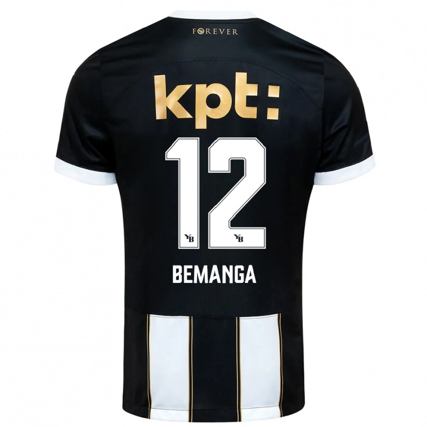 Danxen Kinderen Schilo Bemanga #12 Zwart Wit Uitshirt Uittenue 2025/26 T-Shirt België