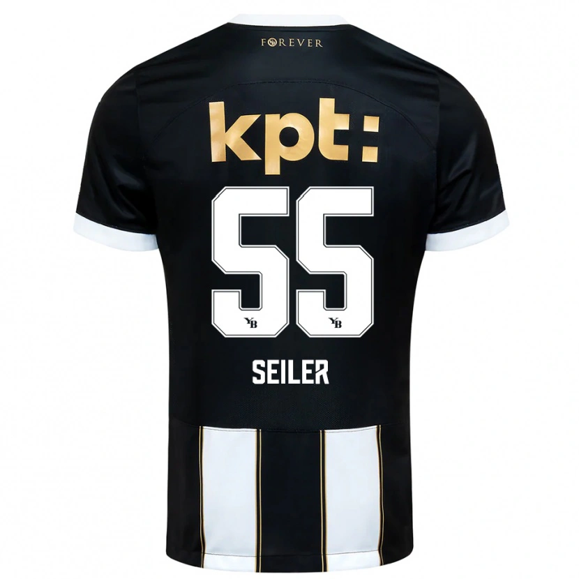 Danxen Kinderen Mats Seiler #55 Zwart Wit Uitshirt Uittenue 2025/26 T-Shirt België
