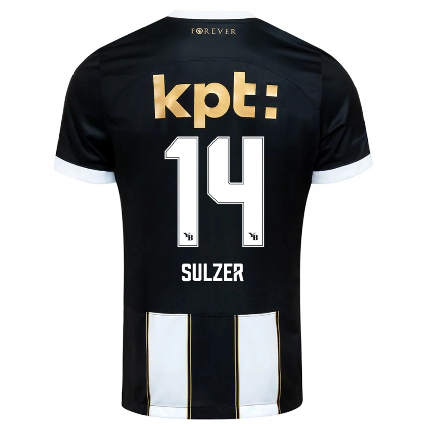 Danxen Kinderen Ilija Sulzer #14 Zwart Wit Uitshirt Uittenue 2025/26 T-Shirt België
