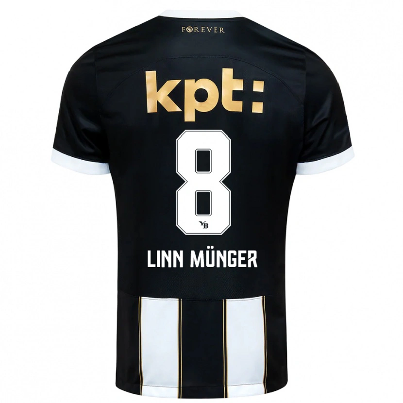 Danxen Kinderen Noa Linn Münger #8 Zwart Wit Uitshirt Uittenue 2025/26 T-Shirt België