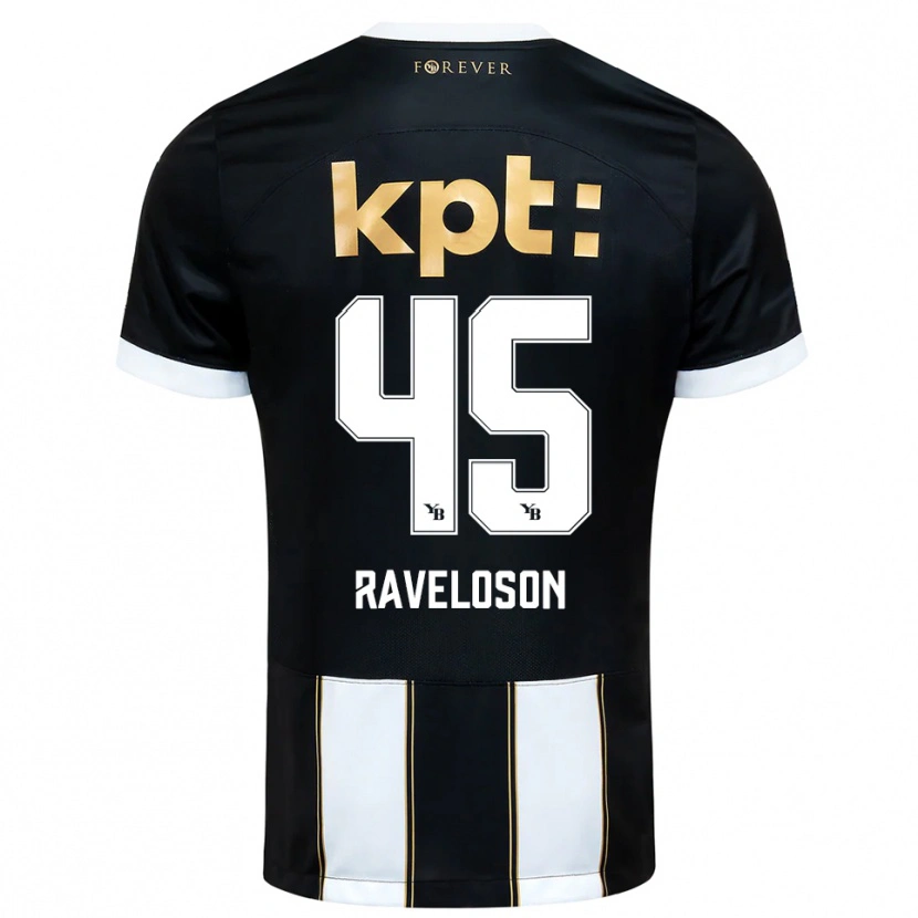 Danxen Kinderen Rayan Raveloson #45 Zwart Wit Uitshirt Uittenue 2025/26 T-Shirt België