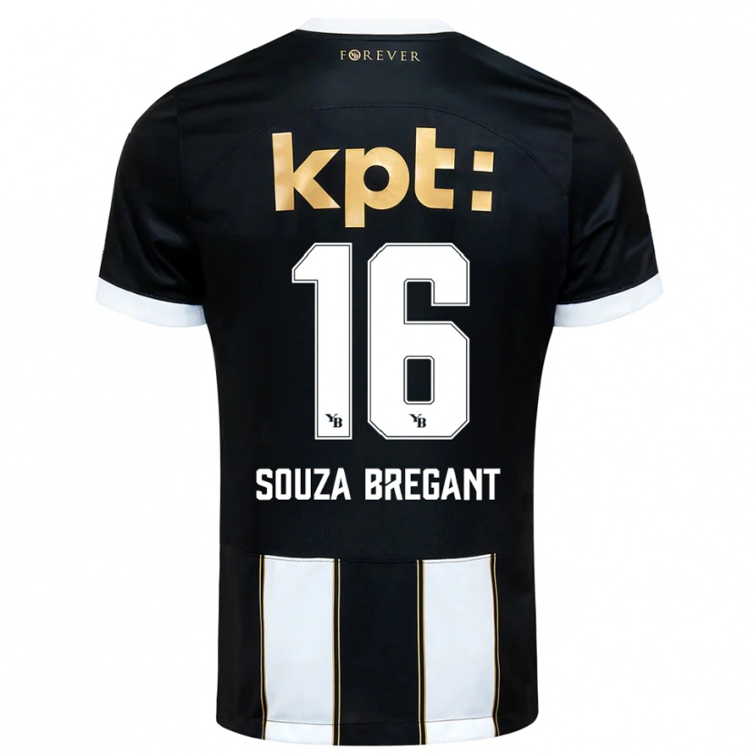 Danxen Kinderen Pietro Souza Bregant #16 Zwart Wit Uitshirt Uittenue 2025/26 T-Shirt België